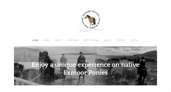 Desktop Screenshot of exmoorponytrekking.co.uk